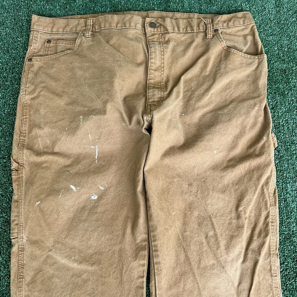 Mens Dickies Carpenter Wide-Leg Carpenter Brown Pants 42x30 20
